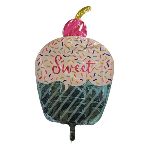 Set of 12 Helium Balloons 26 inch 18 inch Foil Balloons Cupcake Heart Star Party - Picture 2 of 10